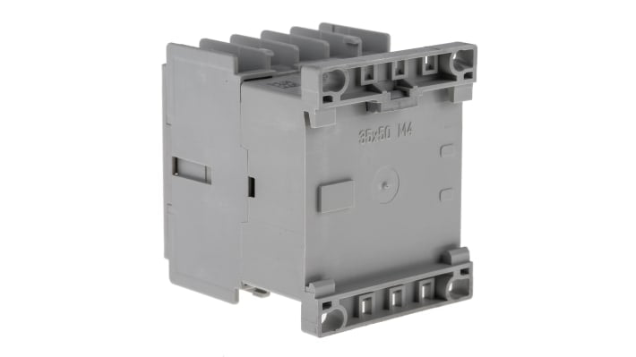 Contattore Allen Bradley 700-K31Z-DJ, 4 poli 3NO + 1NC, bobina 24 V c.c., montaggio su guida DIN, dimensioni 44.9 x 108.2 x 78.7 mm.