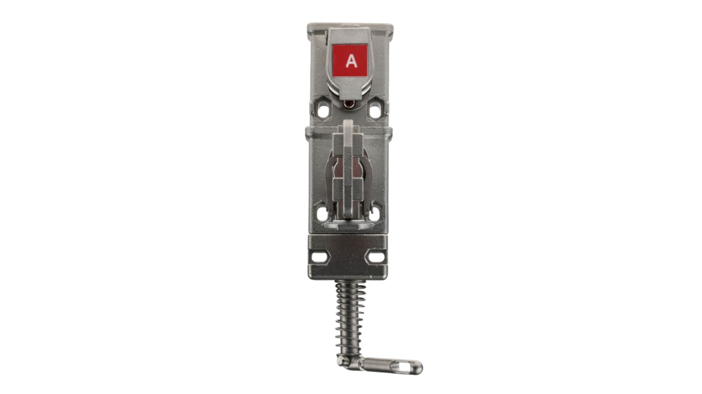 Interruttore di interblocco di sicurezza a chiave Allen Bradley Guardmaster 440T-MDALE100A0B in acciaio inox, dimensioni 60 mm x 27.4 mm, grado di protezione IP20.