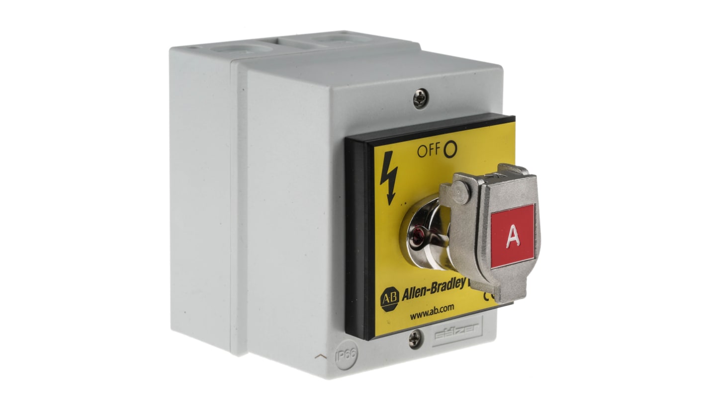 Interruttore di interblocco di sicurezza Allen Bradley Guardmaster 440T-MRKSE110A, custodia in acciaio inox, 2 contatti NA e 2 NC, grado di protezione IP65.