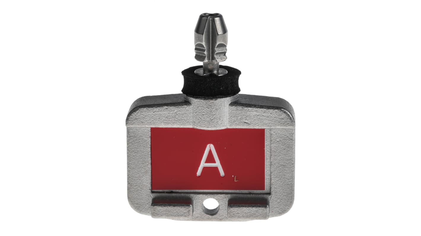 Interruttore a chiave bloccato Allen Bradley Guardmaster 440T-AKEYE100A in acciaio inox, resistente alle intemperie e manomissioni.