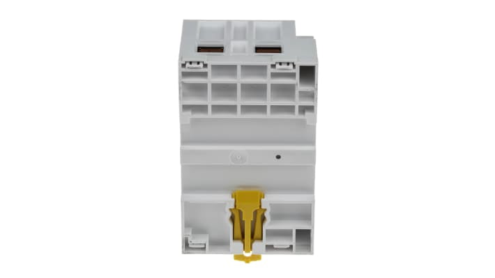 Contattore Schneider Electric A9C20882, 2 poli, 100 A, bobina 230 V, montaggio su guida DIN, dimensioni 54x85x68 mm.