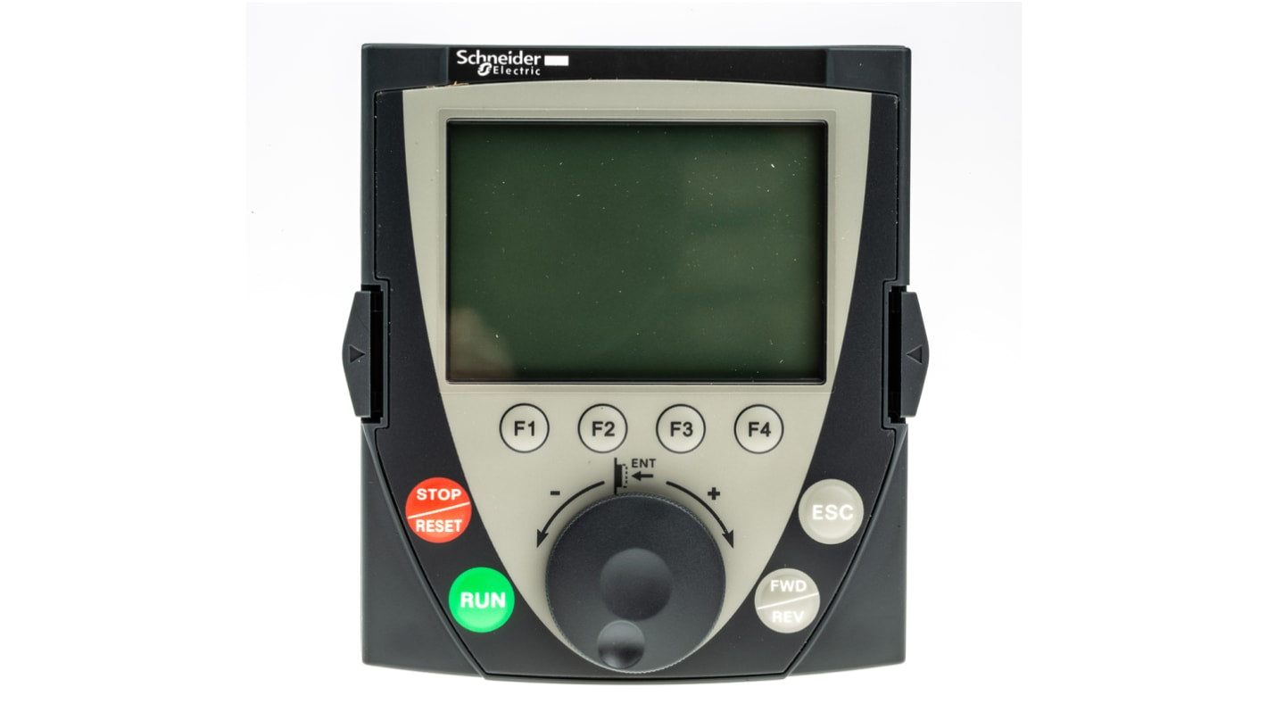 Tastierino Schneider Electric VW3A1101 per serie Altivar 212, 312, 32, 61, con display grafico remoto e protezione IP54.