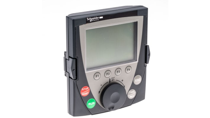 Tastierino Schneider Electric VW3A1101 per serie Altivar 212, 312, 32, 61, con display grafico remoto e protezione IP54.