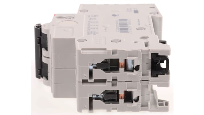 Interruttore magnetotermico ABB S202M-B16, Tipo B, 2 poli, 16A, montaggio su guida DIN, dimensioni 69 x 35 x 88 mm.