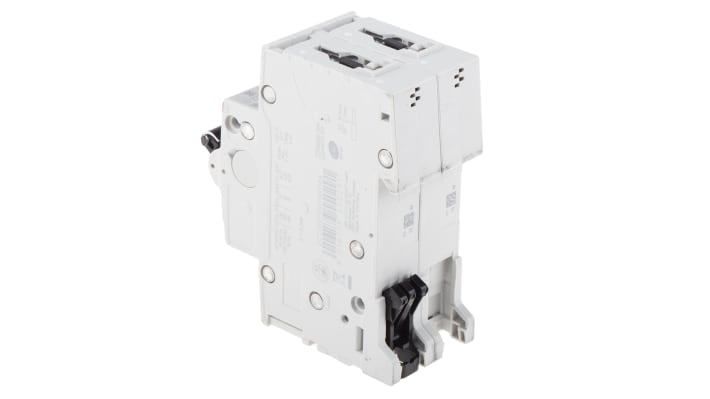 Interruttore magnetotermico ABB Tipo C, bipolare, 2P 13A, 10 kA, montaggio su guida DIN, dimensioni 35mm x 88mm x 76mm.