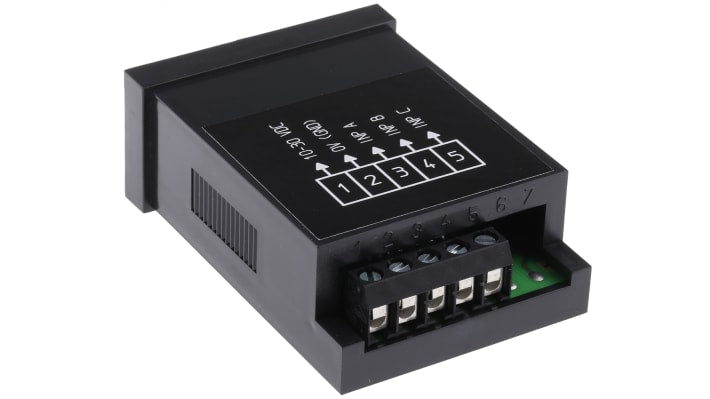 Misuratore digitale multifunzione Kübler 6.52P.012.300, display LED 6 cifre, alimentazione 10-30 V c.c., precisione > 0,1%.