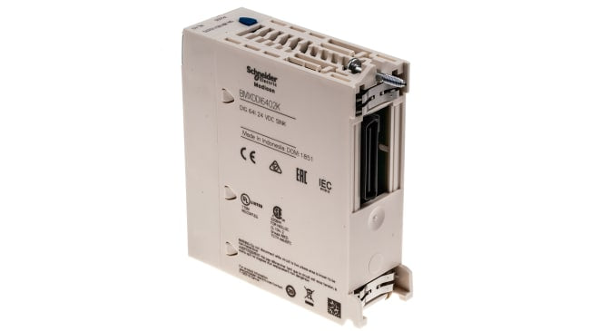 Modulo I/O PLC Schneider Electric BMXDDI6402K per Serie M340, 64 ingressi, protezione IP20, corrente 1 mA. Ideale per automazione industriale.