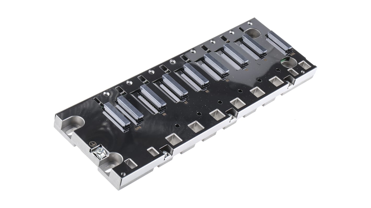 Schneider Electric - BMXXBP0600: Backplane per guida DIN Modicon M340, distribuzione elettrica efficiente.