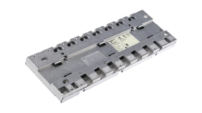 Schneider Electric - BMXXBP0600: Backplane per guida DIN Modicon M340, distribuzione elettrica efficiente.