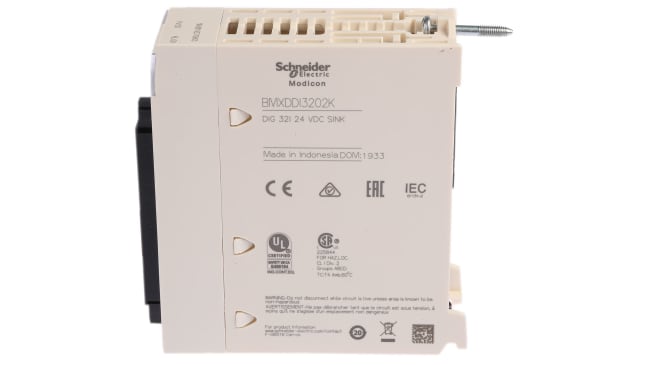 Schneider Electric BMXDDI3202K Modulo I/O PLC 32 ingressi 24V c.c. - Serie M340 - Ideale per industria pesante - Sostituzione a caldo - Protezione IP20.