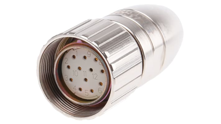 Baumer GI342.N707123000, encoder incrementale 12 mm, 1024 impulsi/giro, uscita HTL, montaggio flangia, IP54.