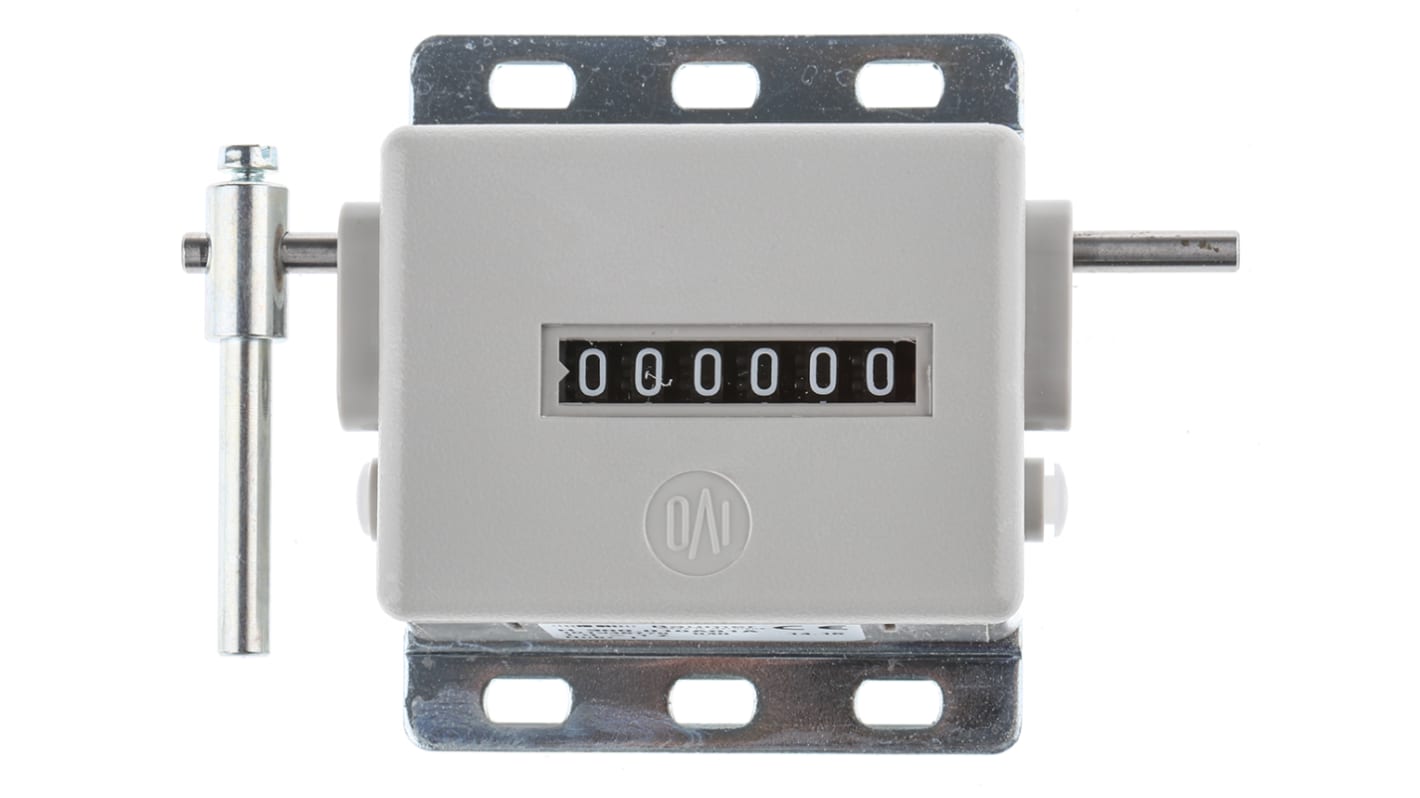 Contatore meccanico Baumer H 300.010A01A per applicazioni industriali, con controllo leva e conteggio per corsa.