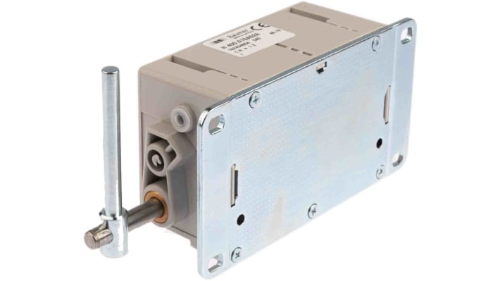 Contatore meccanico Baumer H 400.010A02A a 7 cifre, montaggio superficiale, reset manuale, angolo di corsa 38-60 gradi.