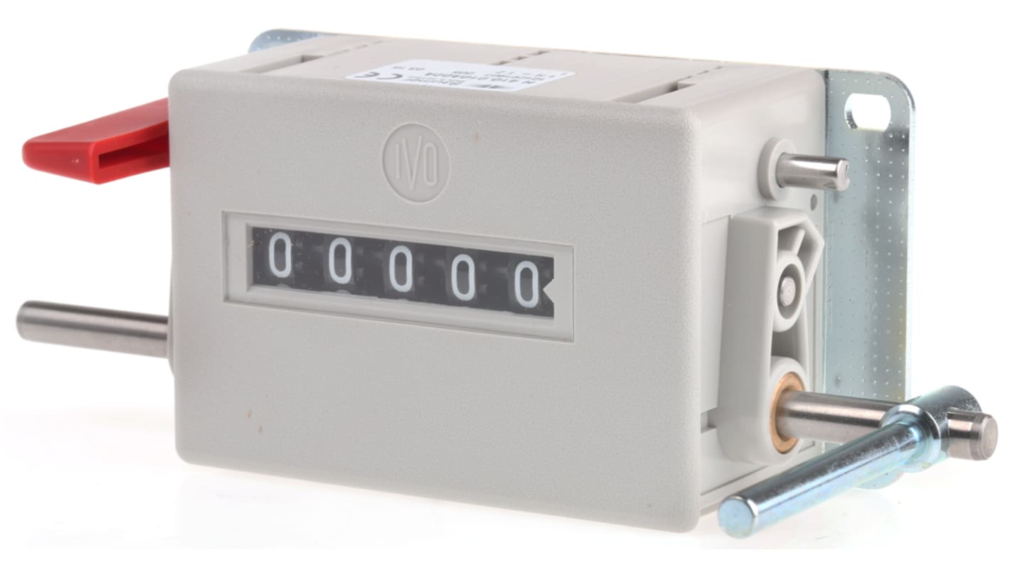 Baumer H 410.010A02A, contatore meccanico 5 cifre, controllo leva di corsa, velocità max 500 corse/minuto.