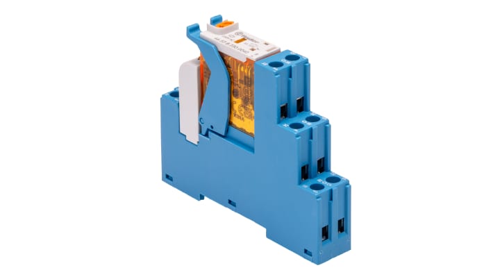 Finder Relè d'interfaccia 4C, bobina 230V, contatti DPDT, dimensioni 81 x 15.8 x 64.6mm, per guida DIN.