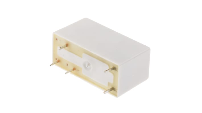 Finder 41.31.9.012.0010, relè di potenza SPDT per montaggio su PCB, 12V cc, 12A, dimensioni 15,7 x 12,5 x 29 mm.