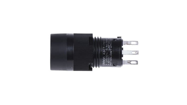 Interruttore a pulsante luminoso Omron A3CT7011, SPST, montaggio a pannello, diametro foratura 12 mm, corrente 500 mA a 250 V c.a.
