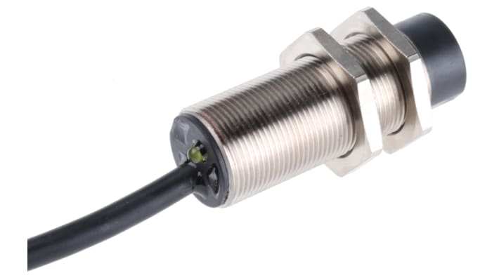 Sensore di prossimità cilindrico PNP Telemecanique Sensors XS218BLPAL2, M18, distanza di rilevamento 8 mm, IP67, 12-24 V c.c.