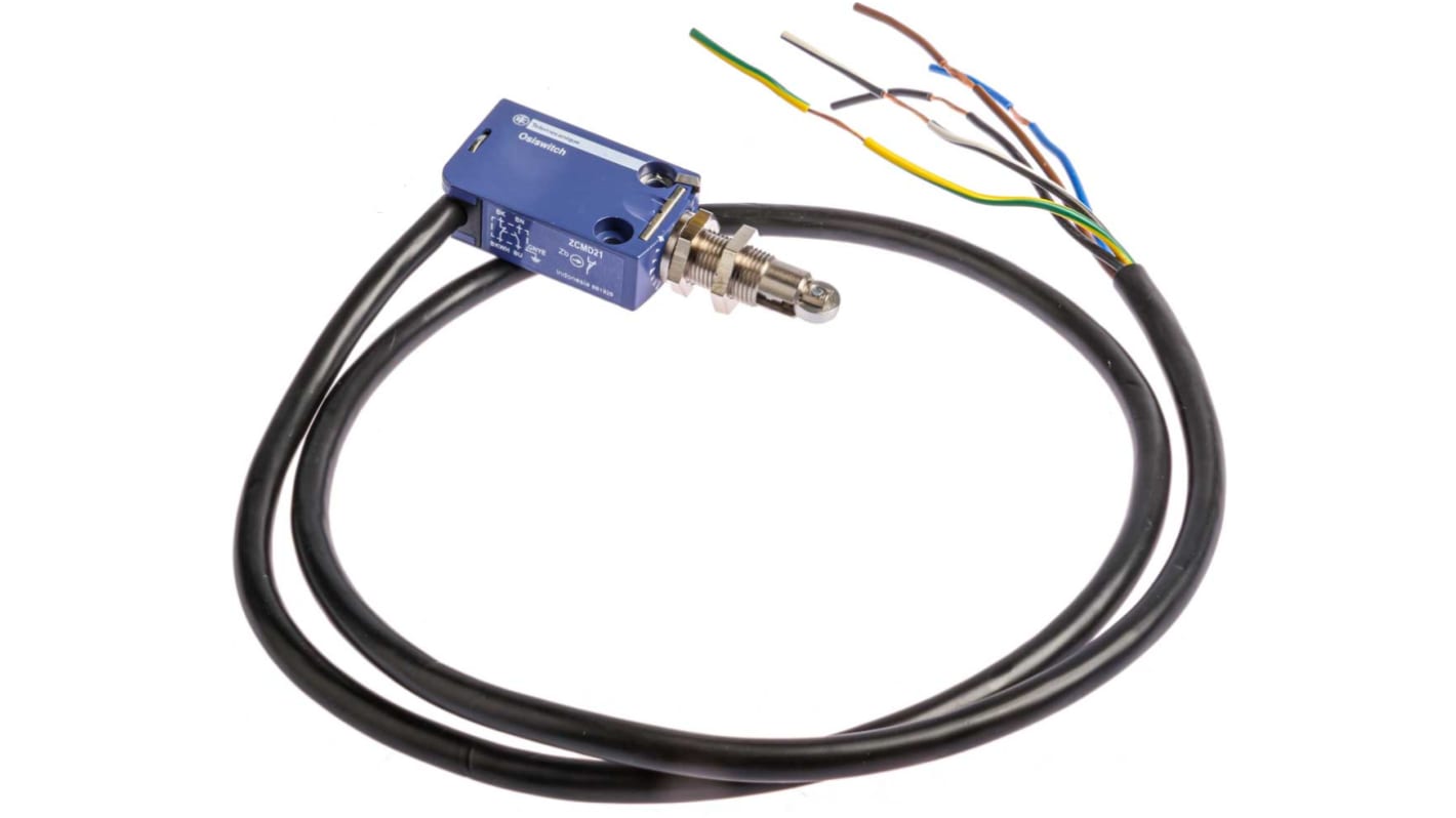 Interruttore di fine corsa Telemecanique Sensors XCMD21F2L1 - Stantuffo, NO/NC, 240V, 1,5A, IP66-68 - Resistente e affidabile per applicazioni industriali.