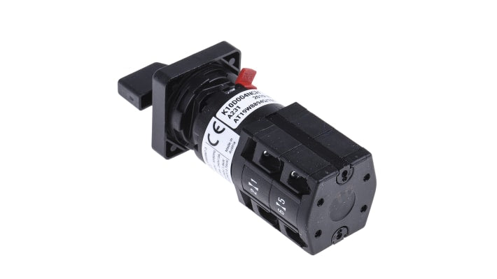 Interruttore industriale a camma Schneider Electric K10D004NCH, 10A, Ø16/22mm, -20/+55°C. Monopolare, 4 posizioni, contatti a interruzione lenta.