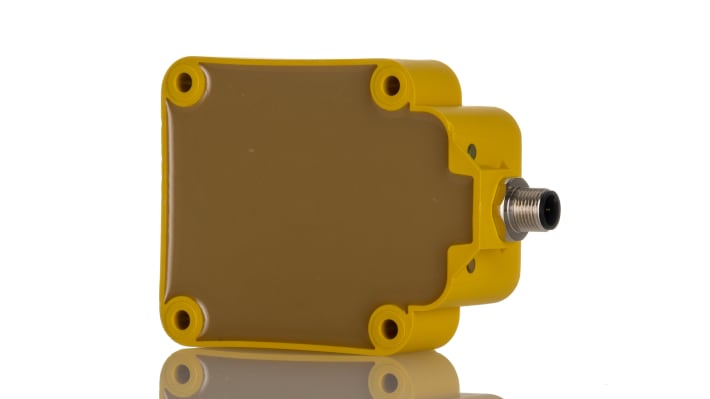 Sensore di prossimità PNP Turck BI50U-Q80-AP6X2-H1141, induttivo, IP68, 50 mm di rilevamento, montaggio a filo.