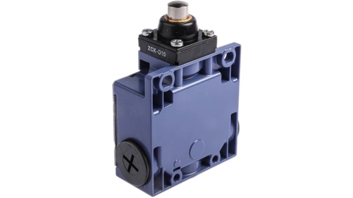 Interruttore di fine corsa Telemecanique XCKM110H29 - Stantuffo NO/NC 240V 10A IP66. Ideale per scale mobili e assemblaggio elettrico.