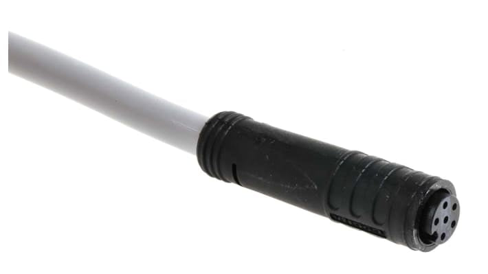 Cavo di collegamento Schmersal per interruttore di sicurezza BNS 260, 2m, 6 pin, grado di protezione IP67, PVC, certificato RoHS.