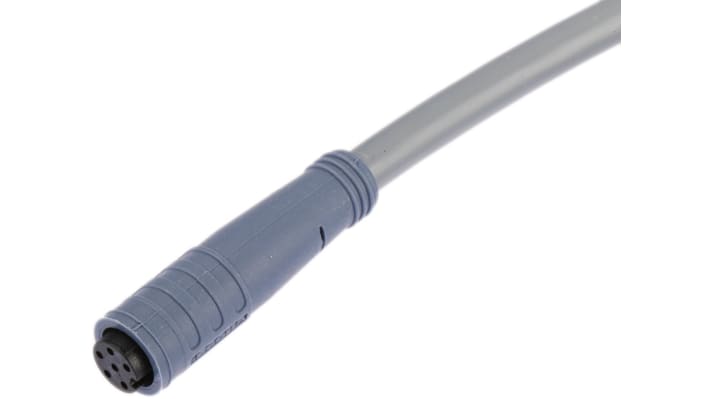 Cavo di collegamento Schmersal per interruttore di sicurezza BNS 260, 5 m, connettore M8 a 6 pin, grado di protezione IP67.