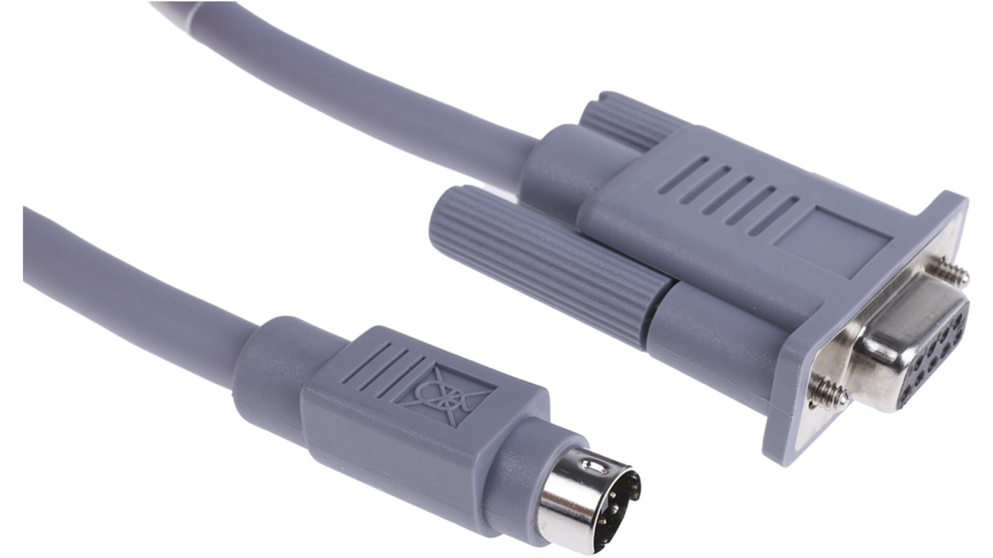Cavo di collegamento Mitsubishi Electric GT01-C30R2-6P per HMI, lunghezza 3 m, compatibile con GT11 e GT15.