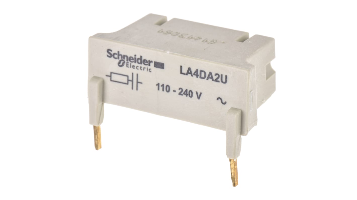 Soppressore sovratensioni Schneider Electric LA4DA2U per Serie LC Tesys - Protezione circuiti sensibili alle interferenze ad alta frequenza.