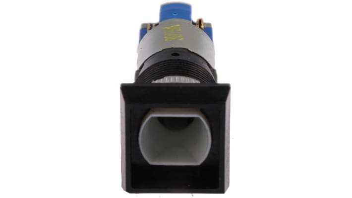 Interruttore a pulsante luminoso momentaneo SPDT Saia-Burgess, montaggio a pannello, colore argento, foratura 16,2 mm.