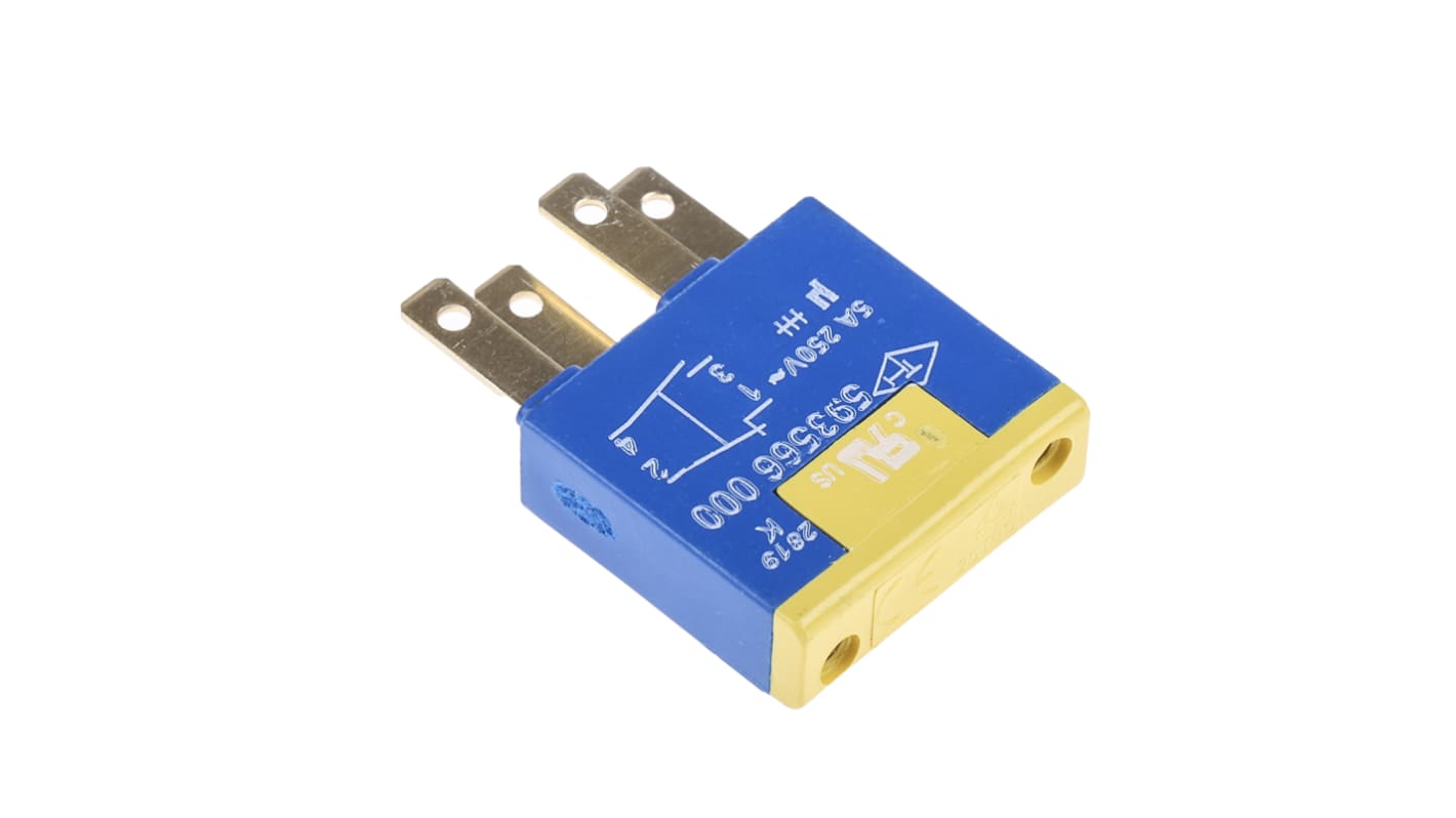 Saia-Burgess TH593566000, blocco contatti 1CO per interruttori a coda di rondine, contatti autopulenti in argento.