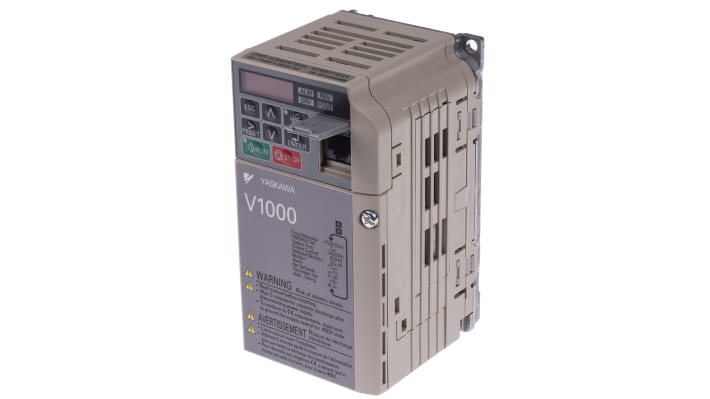 Inverter monofase Omron VZAB0P1BAA, potenza 0,18 kW, tensione 230 V, dimensioni 128x76x68 mm, grado di protezione IP20.