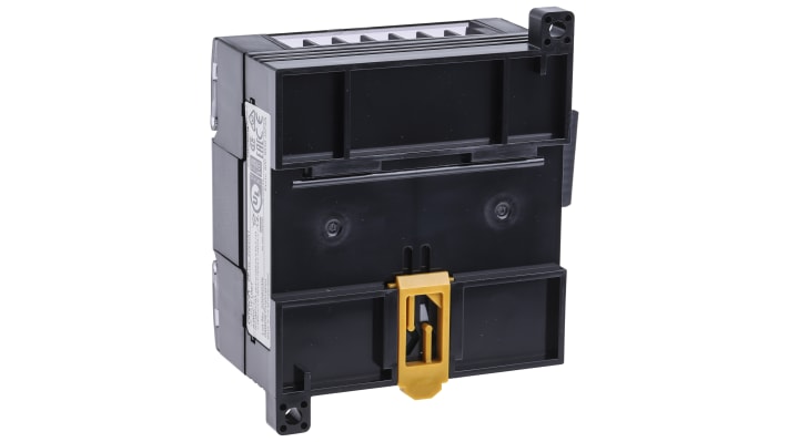 Modulo di espansione PLC Omron CP1W-20EDR1, 12 ingressi, 8 uscite a relè, dimensioni 90 x 86 x 50 mm.