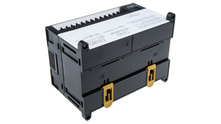 Omron CP1L-M40DT1-D, CPU PLC con 24 ingressi, 16 uscite, montaggio su guida DIN, dimensioni 150 x 110 x 85 mm.