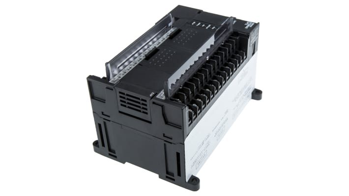 Omron CP1L-M40DT1-D, CPU PLC con 24 ingressi, 16 uscite, montaggio su guida DIN, dimensioni 150 x 110 x 85 mm.