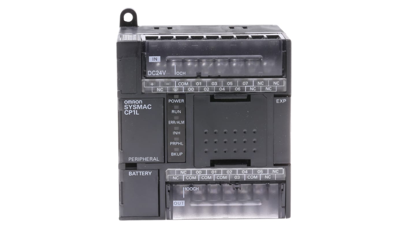 Omron CP1L-L14DR-D: PLC Controller Programmabile con 8 ingressi e 6 uscite relè, ideale per automazione industriale e robotica.