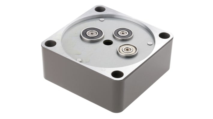 Ingranaggio Panasonic MX9G50B, rapporto 50:1, coppia 9,8 Nm, diametro albero 12 mm, dimensioni 90x90x35 mm. Compatibile con motori 40 W.