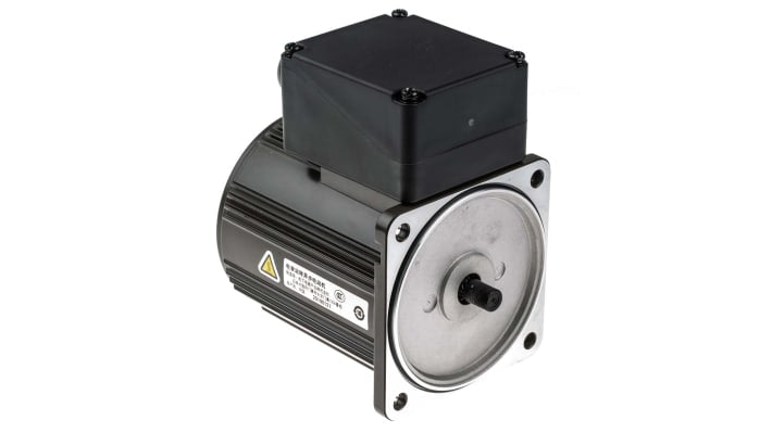 Motore c.a. monofase asincrono Panasonic M91X40GK4GGA, 40 W, 230 V, 1275 giri/min, dimensioni 105 x 90 x 90 mm.