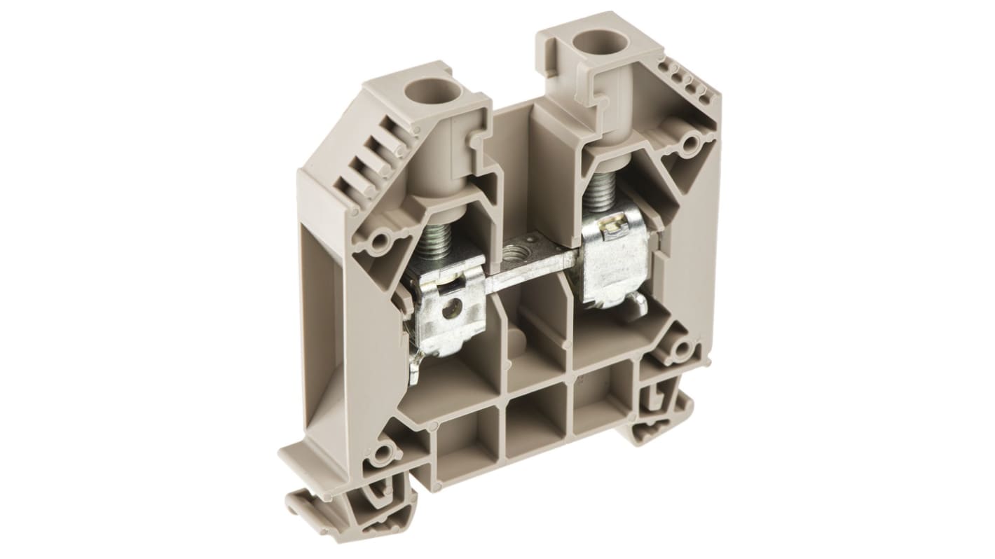 Morsettiera passante Weidmüller - 1020400000 Marrone, Livello Singolo, 76A - Serie WDU. Collegamenti a vite e innesto, ideale per applicazioni industriali.