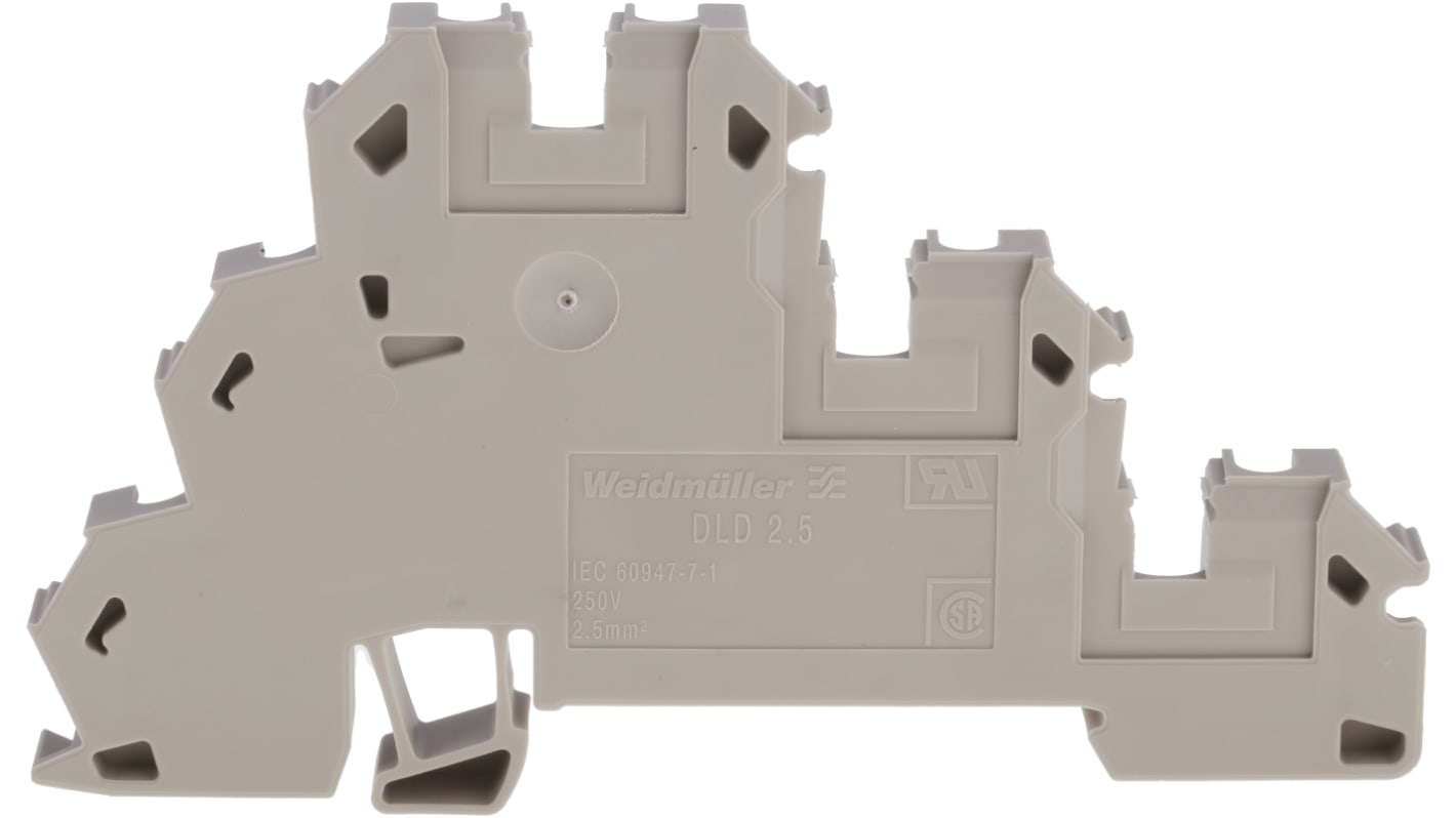Morsettiera passante triplo Weidmüller 1784180000 - Corrente nominale 24A, morsetti a vite, resistente a temperature estreme. Ideale per industria chimica, magazzini e settore aerospaziale.