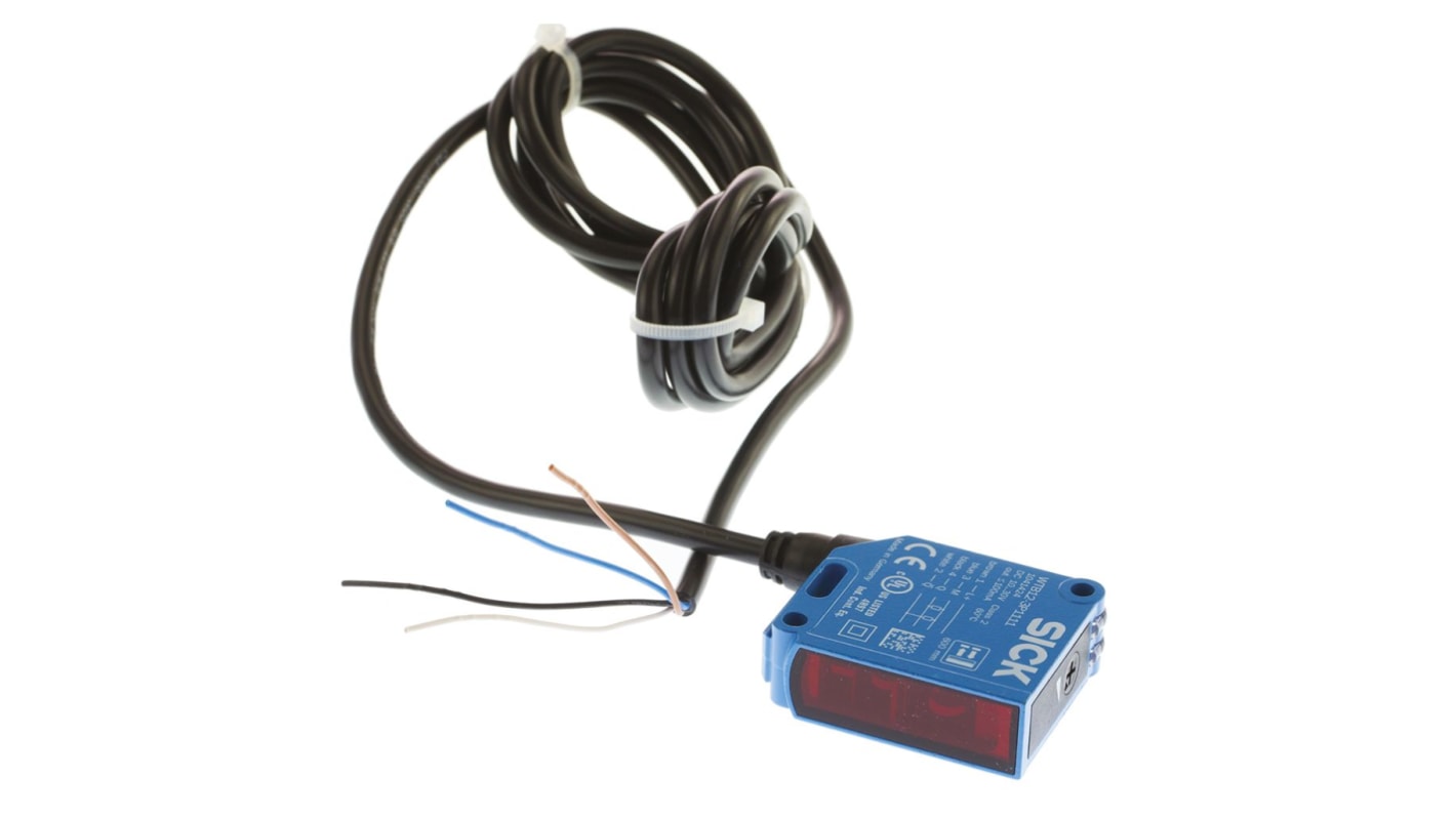 Sensore fotoelettrico Sick WTB12-3P1111, uscita PNP, custodia metallica, grado di protezione IP66/IP67/IP69, montaggio flessibile.