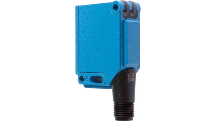 Sensore fotoelettrico rettangolare Sick WL12G-3B2531, rilevamento fino a 4 m, con connettore M12 a 5 pin, grado di protezione IP67.