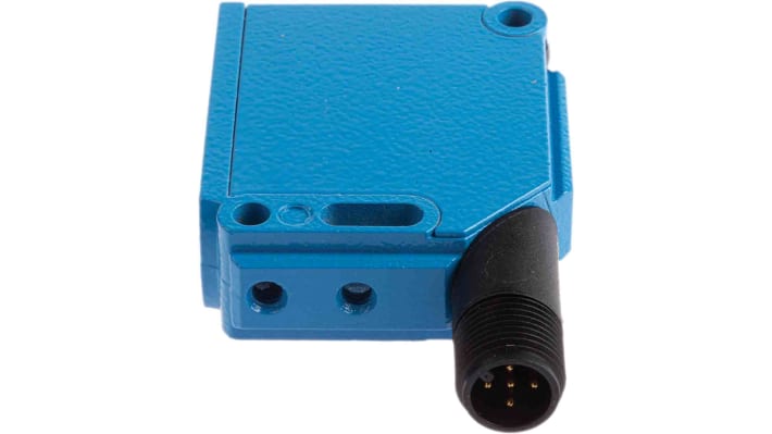 Sensore fotoelettrico rettangolare Sick WL12G-3B2531, rilevamento fino a 4 m, con connettore M12 a 5 pin, grado di protezione IP67.
