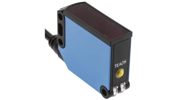 Sensore fotoelettrico rettangolare Sick WTE11-2P1132, rilevamento a 40 mm, uscita PNP, grado di protezione IP66/IP67.