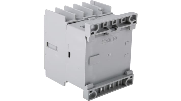 Contattore Allen Bradley 100-K09ZJ10, 3 poli, bobina 24 V c.c., corrente 9 A, dimensioni 108,2 x 44,9 x 82,7 mm.