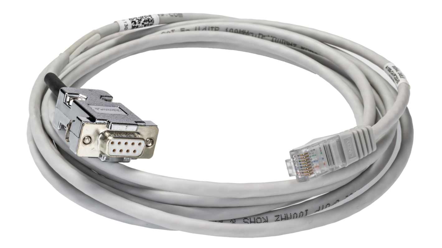 Cavo di collegamento Omron A1000-CAVPC232-EE per inverter serie J1000, lunghezza 3 metri.