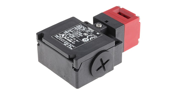Interruttore di interblocco di sicurezza Omron D4NS-8CF, 2NC/1NA, IP67, dimensioni 96mm x 31mm x 30mm, contatti placcati oro.
