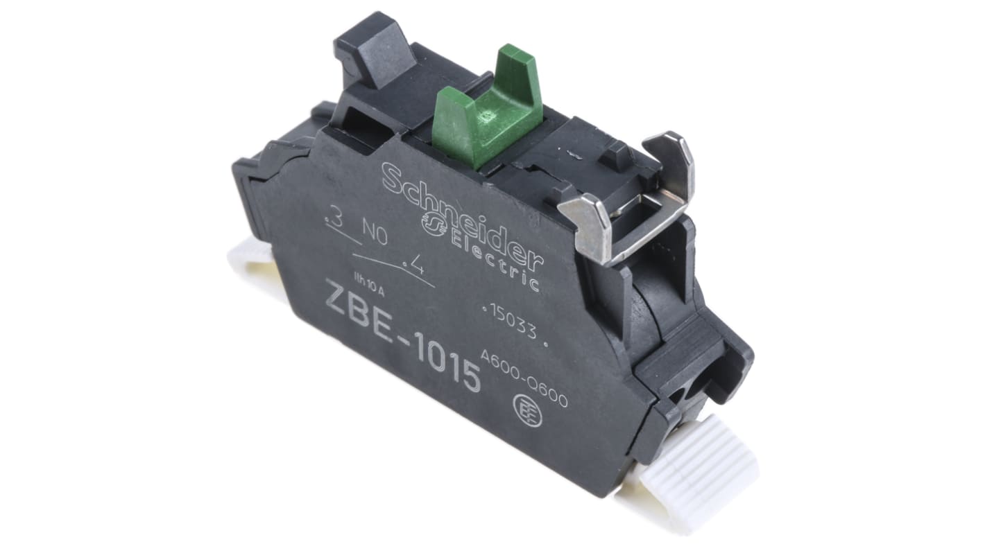 Schneider Electric ZBE1015 - Blocco contatti Harmony XB4 con morsetti a vite, resistente alle vibrazioni. Certificato IP20, garanzia 18 mesi.