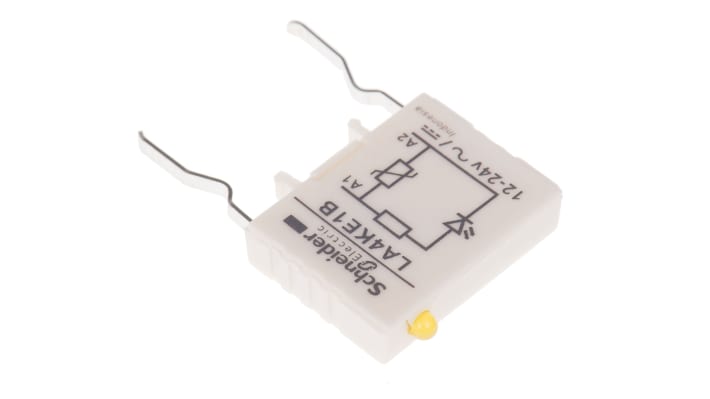 Soppressore sovratensioni Schneider Electric LA4KE1B per Serie CA, LC, LP - Montaggio a clip, LED indicatore - Protezione apparecchiature industriali.